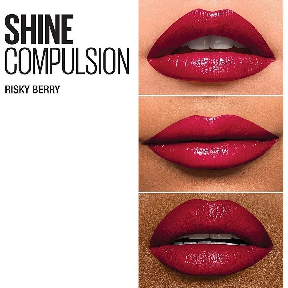 MAYBELLINE Color Sensational Shine Compulsion, 110 Risky Berry NEW